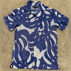 H&M Blue & White Collard Shirt